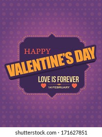 Valentine's Day Flyer Poster Vector Design Template