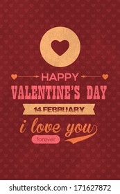 Valentine's Day Flyer Poster Vector Design Template