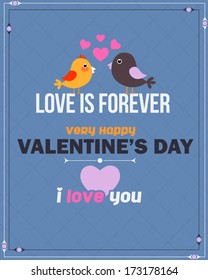Valentine's Day Flyer Poster Vector Design Template