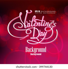 Valentines Day Flyer. Vector illustration EPS10