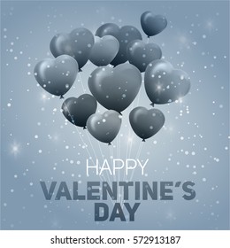 Valentines Day Flyer. Vector illustration