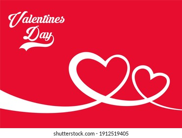 valentines day frame and background decoration