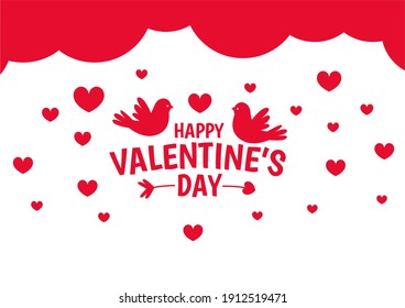 valentines day frame and background decoration