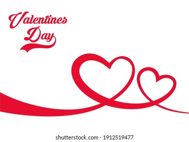 valentines day frame and background decoration