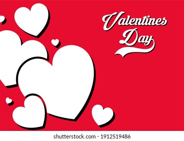 valentines day frame and background decoration