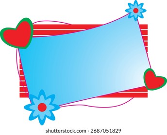  Valentine's Day frame background Design