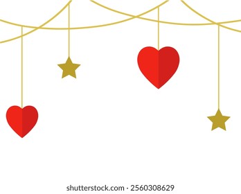 Valentines Day Frame Border Illustration