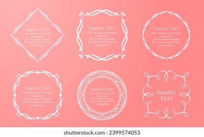 Valentine's day frame. Classy picture frame. Beautiful design decoration.