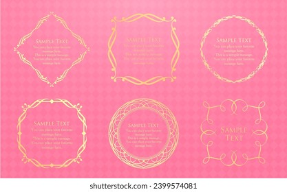 Marco de San Valentín. Marco de imagen elegante. Bonita decoración de diseño.