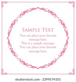Valentine's day frame. Classy picture frame. Beautiful design decoration.