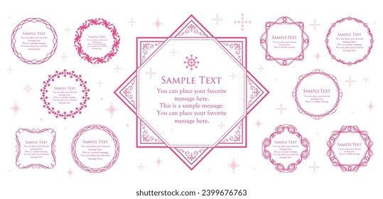 Valentine's day frame. Classy picture frame. Beautiful design decoration.