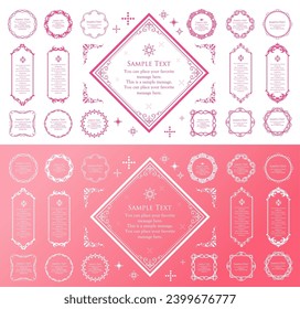 Valentine's day frame. Classy picture frame. Beautiful design decoration.