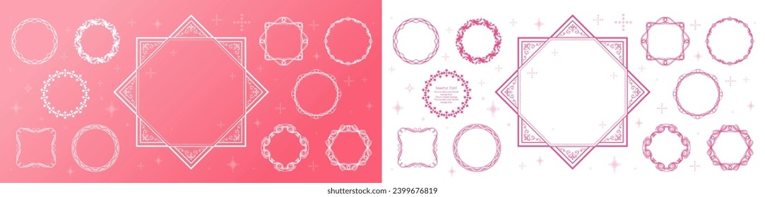 Valentine's day frame. Classy picture frame. Beautiful design decoration.