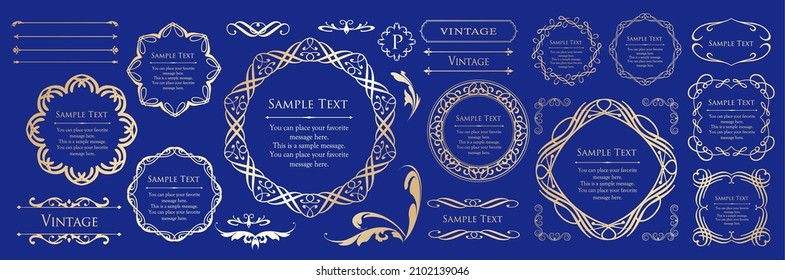 Valentine's day frame design. Luxurious and elegant decoration. antique. Vintage. gorgeous. Elegance.