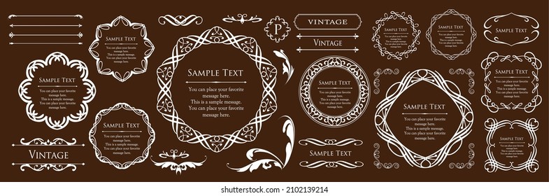 Valentine's day frame design. Luxurious and elegant decoration. antique. Vintage. gorgeous. Elegance.