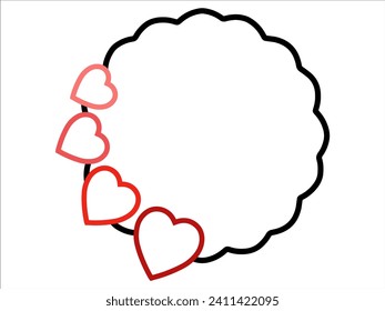 Valentines Day Frame Heart Background