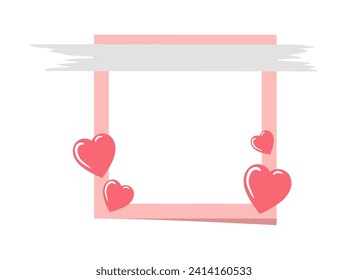 Valentines Day Frame Heart Background