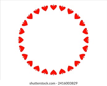 Valentines Day Frame Heart Background