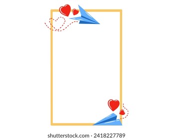 Valentines Day Frame Heart Background
