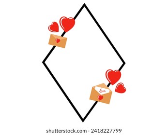 Valentinstag-Frame-Hintergrund