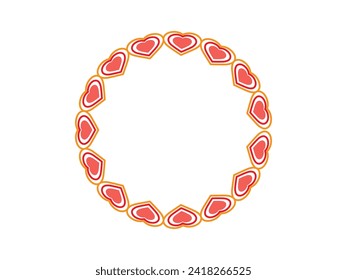 Valentines Day Frame Heart Background