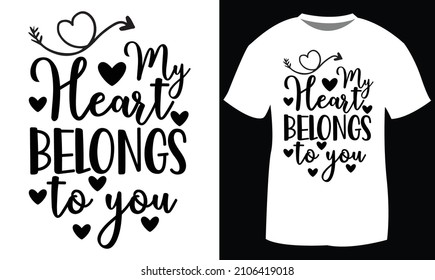 Valentine's Day funny typography t shirt design in Illustration. Eps-10.