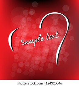 Valentine's day gift card - vector illustration