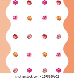 Valentine's Day, gift, greeting card, vector background