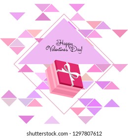 Valentine's Day, gift, greeting card, vector background