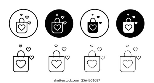 Valentines day gift icon Symbol mark in filled style