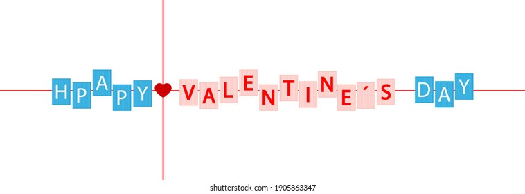 Valentine's Day, a gift with a red heart for lovers.