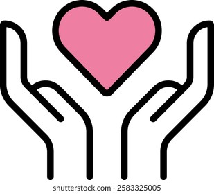 Valentine's Day Give Love Icon 
