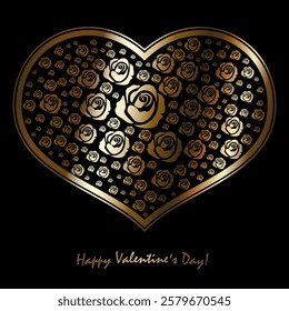 Valentine's Day, gold textured heart, a great design component.