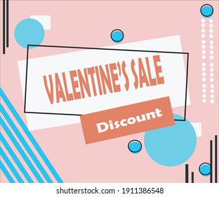 Valentine's Day Graphic banner. Perfect to your bussines store.