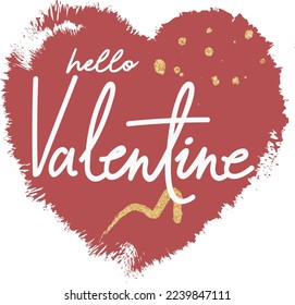 
Valentine's Day graphics and messages on a white background
