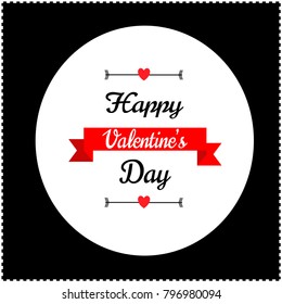 Valentine's day greating card. Typography poster, card, label, banner design set
