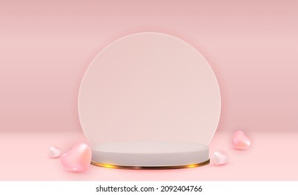 Valentine's Day Greeting Background Design. Template for advertising, web, social media and fashion ads. Horizontal poster, flyer, greeting card, header for website Vector Illustration eps10