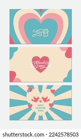 valentine's day greeting background with some cute, sweet, and romantic characters