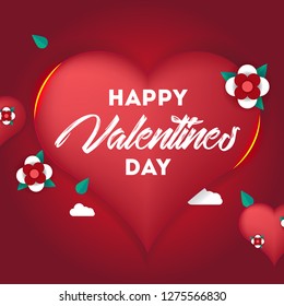 Valentines Day greeting card. 14th of february. Happy Valentines Day