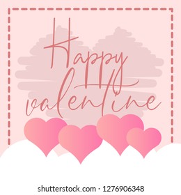 Valentines Day greeting card. 14th of february. Happy Valentines Day