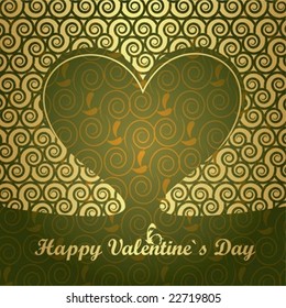 valentine`s day greeting card