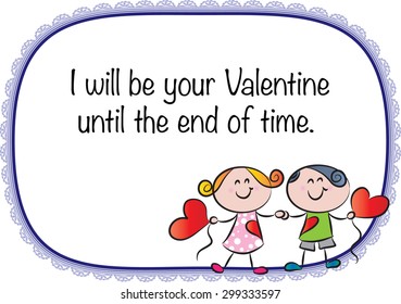 Valentine's Day greeting card