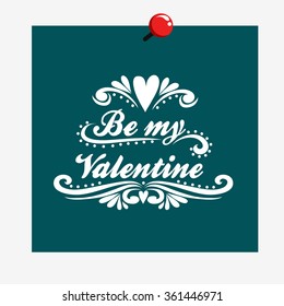 Valentine's day greeting card 