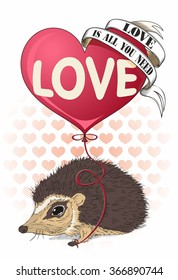 Valentines day greeting card