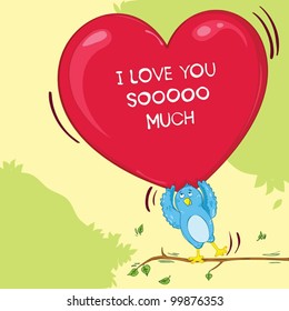 Valentines day greeting card