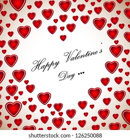 Valentines Day Greeting Card And Background - Vector illustration, Graphic Design Editable For Your Design. EPS 10.