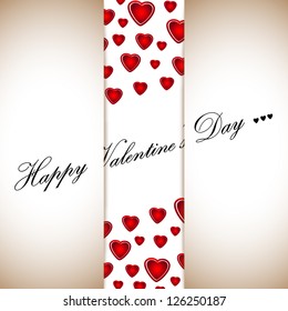 Valentines Day Greeting Card And Background - Vector illustration, Graphic Design Editable For Your Design. EPS 10.