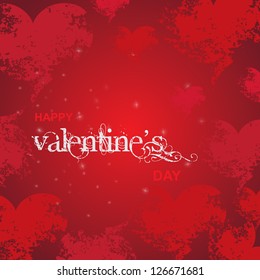 Valentines Day Greeting Card And Background - Vector illustration, Graphic Design Editable For Your Design. EPS 10.