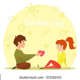 Valentines Day Greeting Card Background. Be my valentine. 