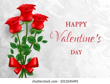 Valentine's day. Greeting card by St. Valentine's Day.